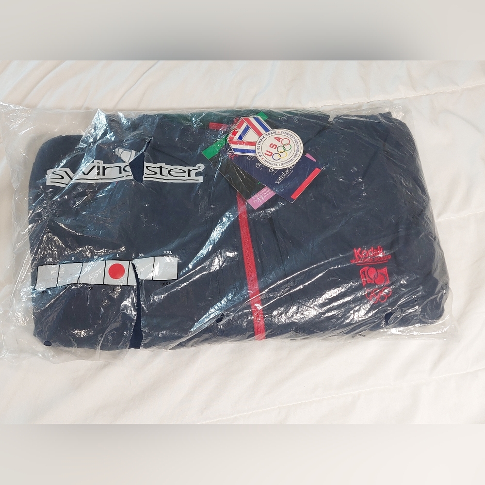 Swingster 1988 U.S. Olympic Team Jacket Set Large Navy Blue Vintage - Picture 3 of 14